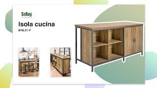 SoBuy Isola cucina | Credenza cucina | Cucine moderne con isola | Penisolacucina | KNL01-F