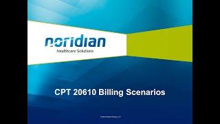 CPT 20610 Billing Scenarios