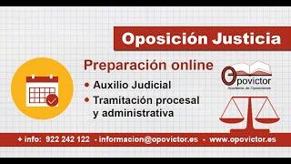 Oposición de Justicia: Tramitación Procesal y Auxilio Judicial - Formación online Opovictor