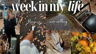 FALL WEEK IN MY LIFE: busy work week, 10k steps a day, pilates & more