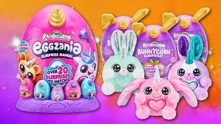 MEGA ZURU BUNNYCORN & RAINBOCORN EGGZANIA SURPRISE MANIA EGG UNBOXING 