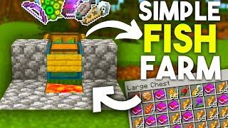 Minecraft AFK Fish Farm in Bedrock 1.21 (MCPE/Xbox/PS4/Nintendo Switch/Windows10)