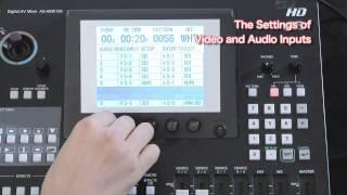 AG HMX100 02 AV Input setting