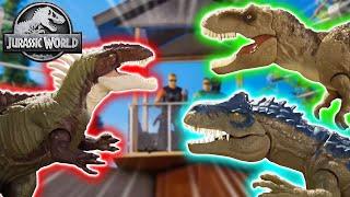 T.rex, Allosaurus, and the Becklespinax Battle in the Arena!  | Jurassic World | Epic Evolution