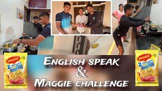 English speaking & maggie challenge || funny vlog || @ankushchandevlog