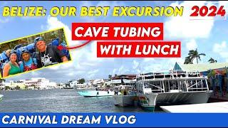 Carnival Dream Vlog Belize Cave Tubing Excursion with Lunch. Full Length Cave Tubing Tour Video