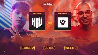 KRÜ Visa vs Sentinels - VCT Americas Stage 2 - W2D1 - Map 1