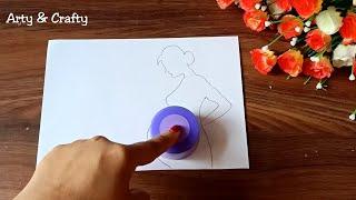 Save girl child drawing | International Day of girl child poster | National Girl Child Day drawing