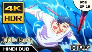 Toji Fushiguro Vs Dagon Full Fight In Hindi Dubbed Jujutsu Kaisen Season 2 Ep 15 (4K 60FPS)