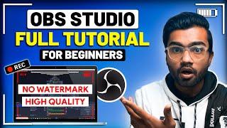 OBS Studio Tutorial for PC (2023) | Free Screen & Gameplay Recording | HINDI