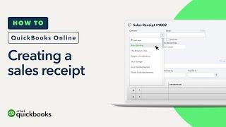 How to create a sales receipt in QuickBooks Online