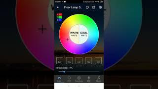 Using Magic Home Pro Android application with 24W Smart LED Floor Lamp (RGB + CCT)