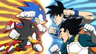 Sonic and Shadow VS Goku and Vegeta - MULTIVERSE WARS! 