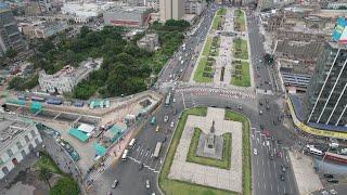 Estaciones Plaza Bolognesi (12) al 96% y Estacion central(13) al 47%. Linea 2 del metro de Lima