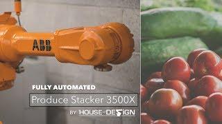Fully automated Produce Stacker 3500X with powerhouse industrial ABB robots
