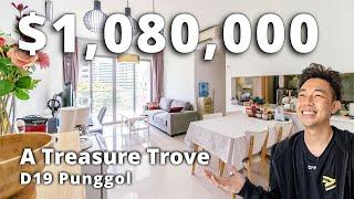 Commodious 2+Study Condo ($1.08M) A Treasure Trove D19 Punggol | Selling Singapore Home Tour Ep.111