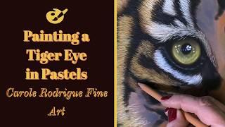 Tiger Eye in Pastels -Speed Painting Video