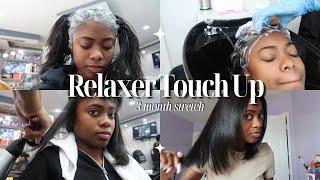 RELAXER DAY | 3 MONTH RETOUCH| Mizani relaxer+ Blowout