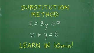 Substitution Method Let’s Learn in 10 minutes!