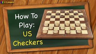 How to play US Checkers