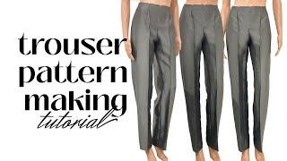 TROUSER PATTERNMAKING TUTORIAL | PANTS TUTORIAL | TROUSER SLOPER | LA MODÉLISTE