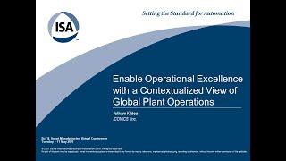 ICONICS Enable Operational Excellence with a Contextualized View of Global Plant Operations