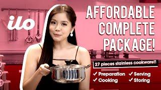 ilo 27-Pieces Stainless Cookware Set | Shop TV