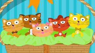 Five Little Kittens | Nursery Rhymes For Toddlers | Cartoon Videos For Children by Kids Tv