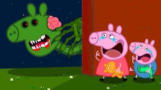 ZOMBIE APOCALYPSEA, Scary Camping Night for Peppa's Friends ?? | Peppa Pig Funny Animation