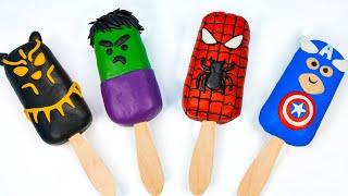 How to make Ice cream mod superhero Spider man, Hulk, Captain America, Black panther with clay