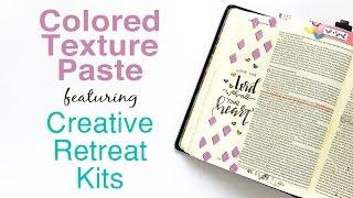 Bible Journaling Process featuring Creative Retreat Kits