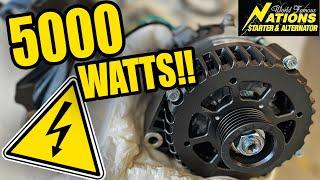 48v Monster Secondary Alternator!  5 Kilowatt Beast! | VANLIFE VLOG