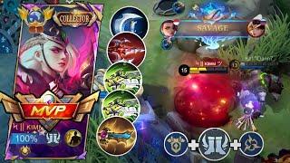 SAVAGE!! LESLEY NEW BEST BUILD AND EMBLEM SET 2024 || BUILD LESLEY TOP 1 GLOBAL ~MLBB