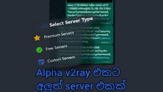 How to add a new server to the Alpha v2ray App 