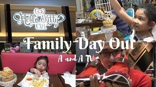 HELLO KITTY CAFE MANILA UPTOWN BGC || CAPITAL PH || A and A TV Family Day Out