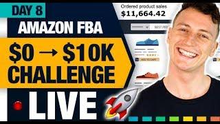 AMAZON FBA $10,000 CHALLENGE  (Day 8) Sourcing Your First FBA Product Part.2