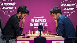 BEST GAME BY FAR || Gukesh vs Vidit || GCT SuperUnited Croatia (2024)