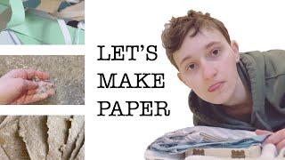 How I make new paper from scraps + how I bind books