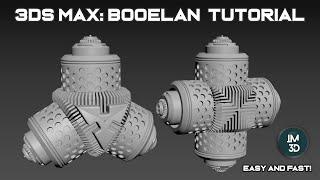 Complex HardSurface: Modeling in few Minutes! #3dsmax #hardsurface #tutorial