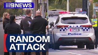 Woman slashed in random knife attack in Melbourne | 9 News Australia