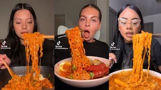 CHEESY BULDAK RAMEN MUKBANG - TikTok Compilation