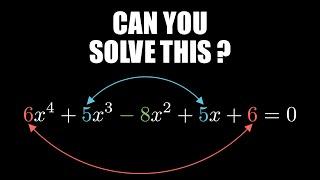 The unknown trick to solve these polynomials: symmetrical coefficients