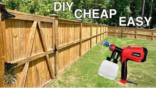 How To Stain A Fence | The Easy and Affordable Way