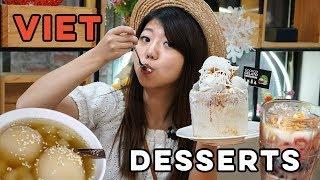 CREAMY VIETNAMESE DESSERTS TOUR! Egg Coffee + Milky Coconut Sweets in Hanoi, Vietnam