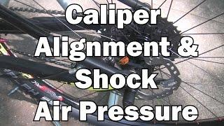 Caliper Alignment and Shock Sag Setup