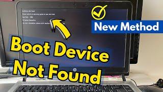 [New Method] Fix- Boot Device Not Found Error Hard Disk (3F0) | Laptop Boot Device Not Found