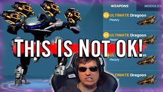 MAXIMUM BROKEN! Ultimate Dragoon needs changing! War Robots Gameplay WR