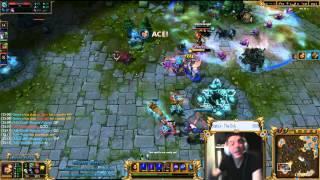 (Short) LoL Stream Highlight | FIRST PENTA KILL! | Gross Gore | League of Legends