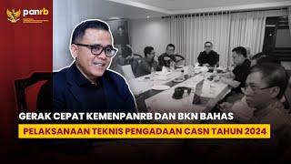 Menteri PANRB dan BKN Gerak Cepat Detailkan Teknis Rekrutmen 2,3 Juta CASN