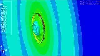 Simulation of .357 SIG FMJ FN Bullet Impact on Hard Armor Steel (2)